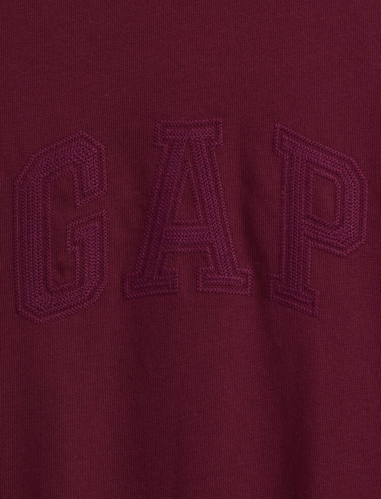 Heavyweight Relaxed Gap Logo Crop T-Shirt heavyweight relaxed gap logo crop t shirt