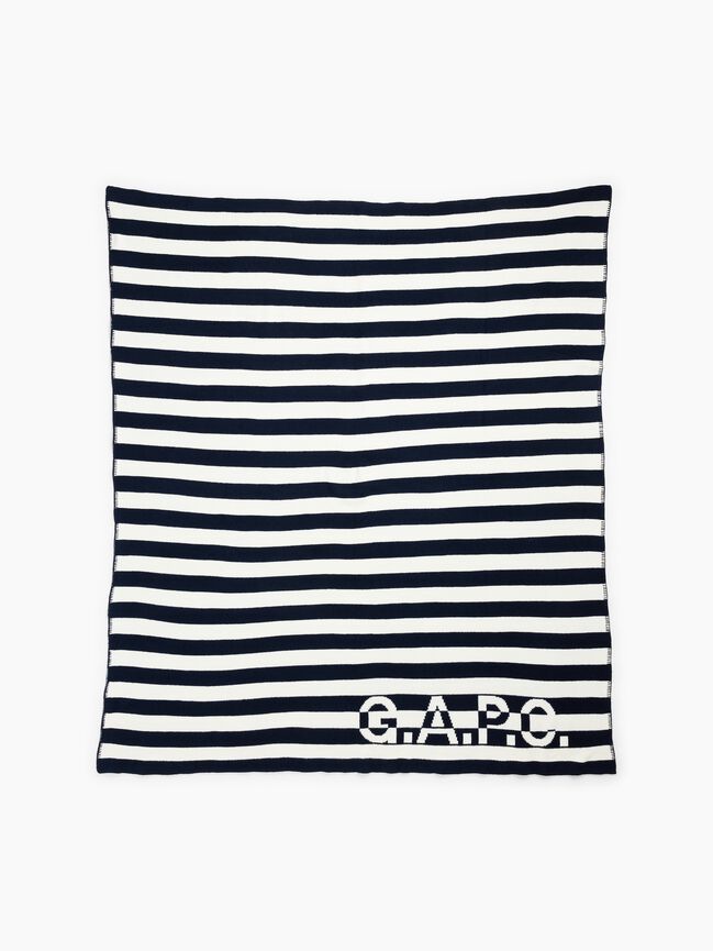 Gap × A.P.C. Logo Stripe Blanket gap a p c logo stripe blanket