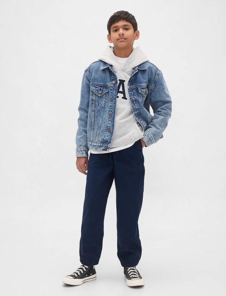Kids Uniform Relaxed Joggers gap kids uniform relaxed joggers
