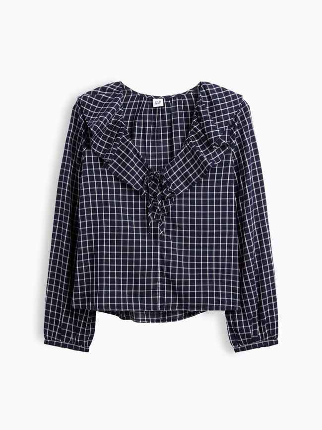 Relaxed Ruffle Top gap relaxed ruffle top