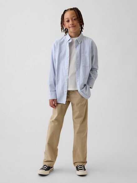 gap kids uniform stretch relaxed straight khakis gap kids uniform stretch relaxed straight khakis