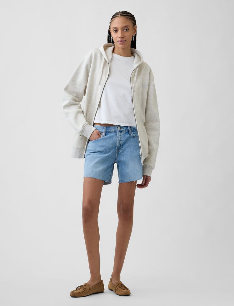 5" Mid Rise Soft Denim Shorts gap 5 mid rise soft denim shorts