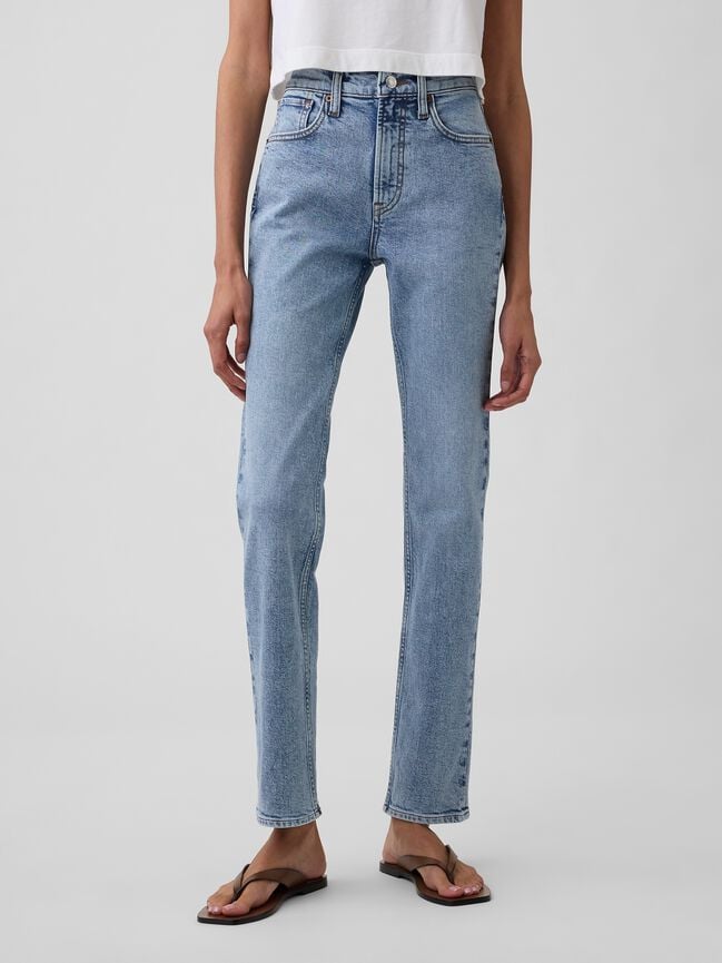 High Rise '90s Straight Jeans gap high rise 90s straight jeans