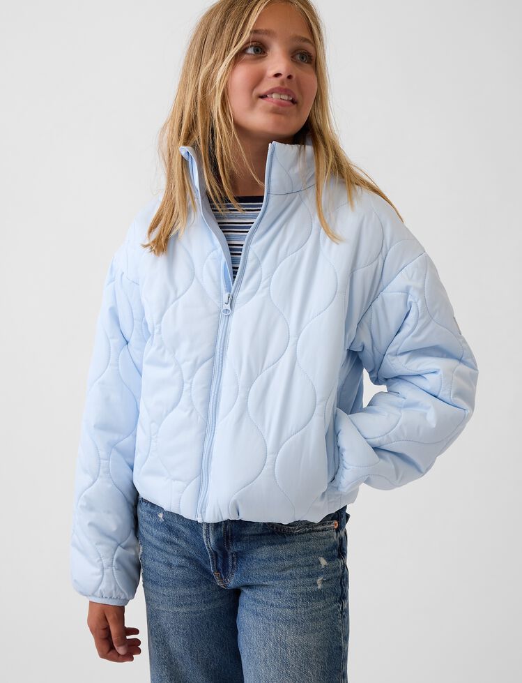 Kids Relaxed Puffer Jacket gap kids relaxed puffer jacket