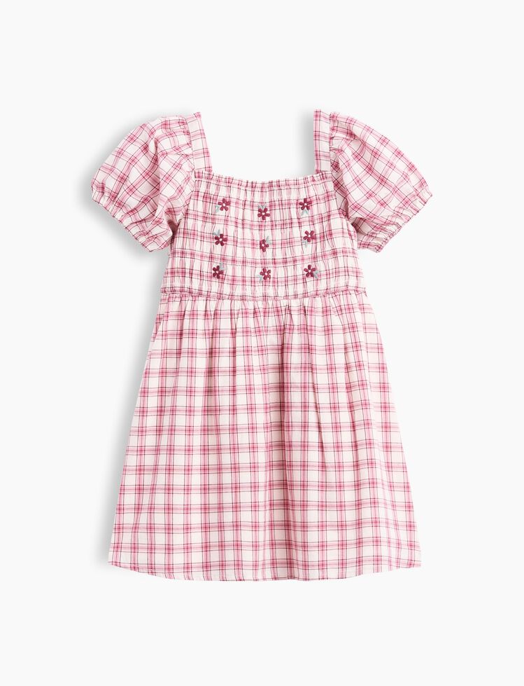 Baby & Toddler Smocked Plaid Dress gap baby toddler smocked plaid dress
