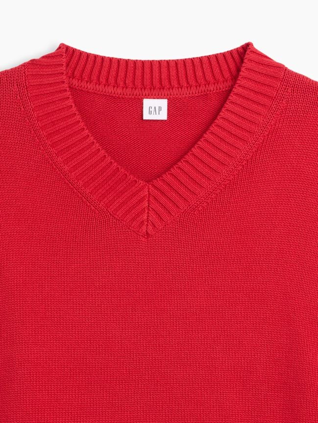 Oversized V-Neck Sweater gap oversized v neck sweater