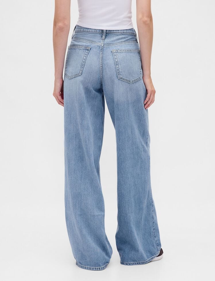 Mid Rise UltraSoft Baggy Jeans gap mid rise ultrasoft baggy jeans