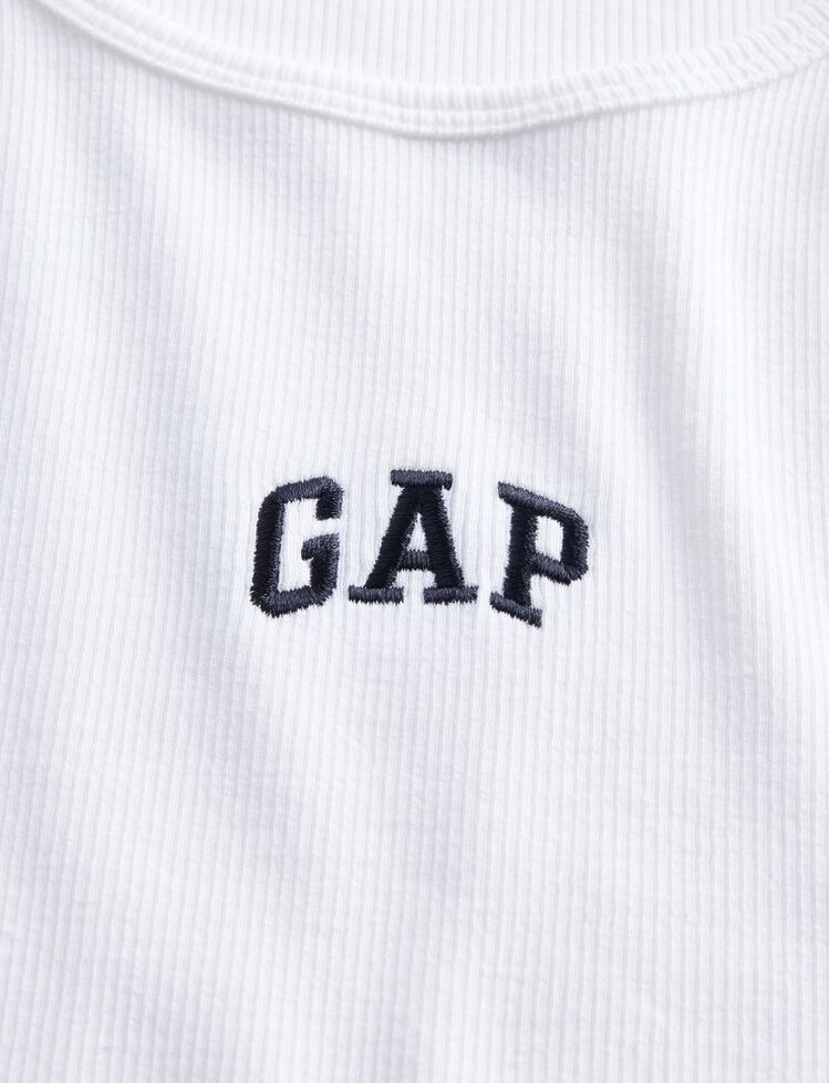 Modern Rib Gap Logo T-Shirt modern rib gap logo t shirt
