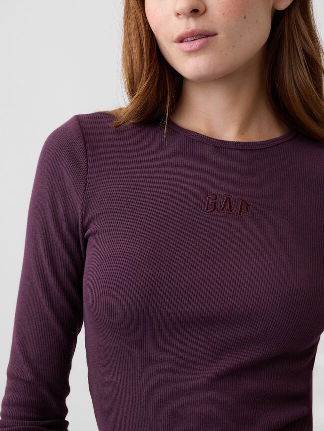 Modern Rib Gap Logo T-Shirt modern rib gap logo t shirt