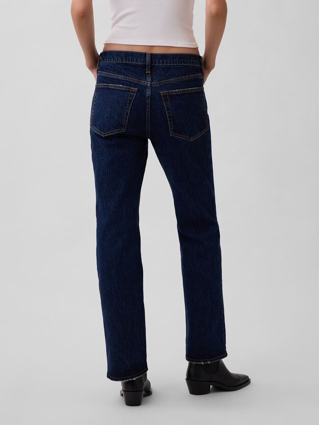 Mid Rise Relaxed Straight Jeans gap mid rise relaxed straight jeans