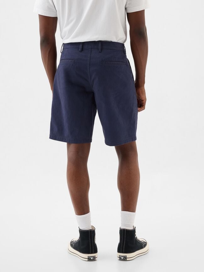 9" Essential Khaki Shorts gap 9 essential khaki shorts
